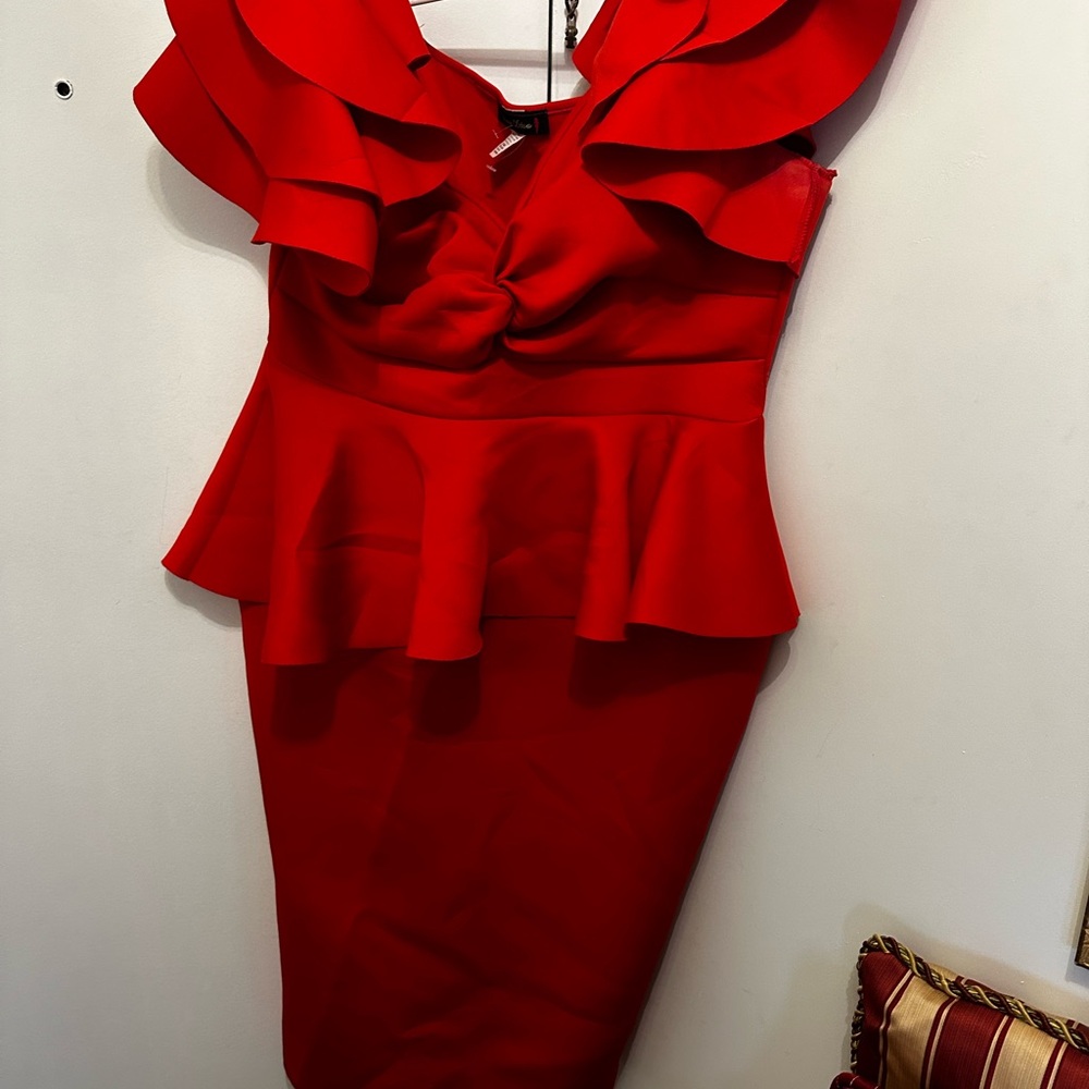 Beautiful plus size red dress